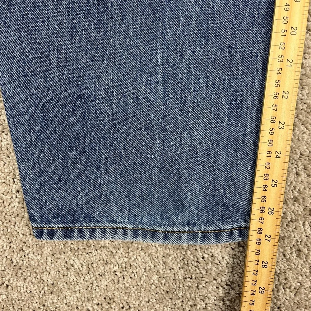 Levis 550 Jeans Mens 43x27 Medium Wash Blue Straight Leg 5‎ Pocket Denim EUC